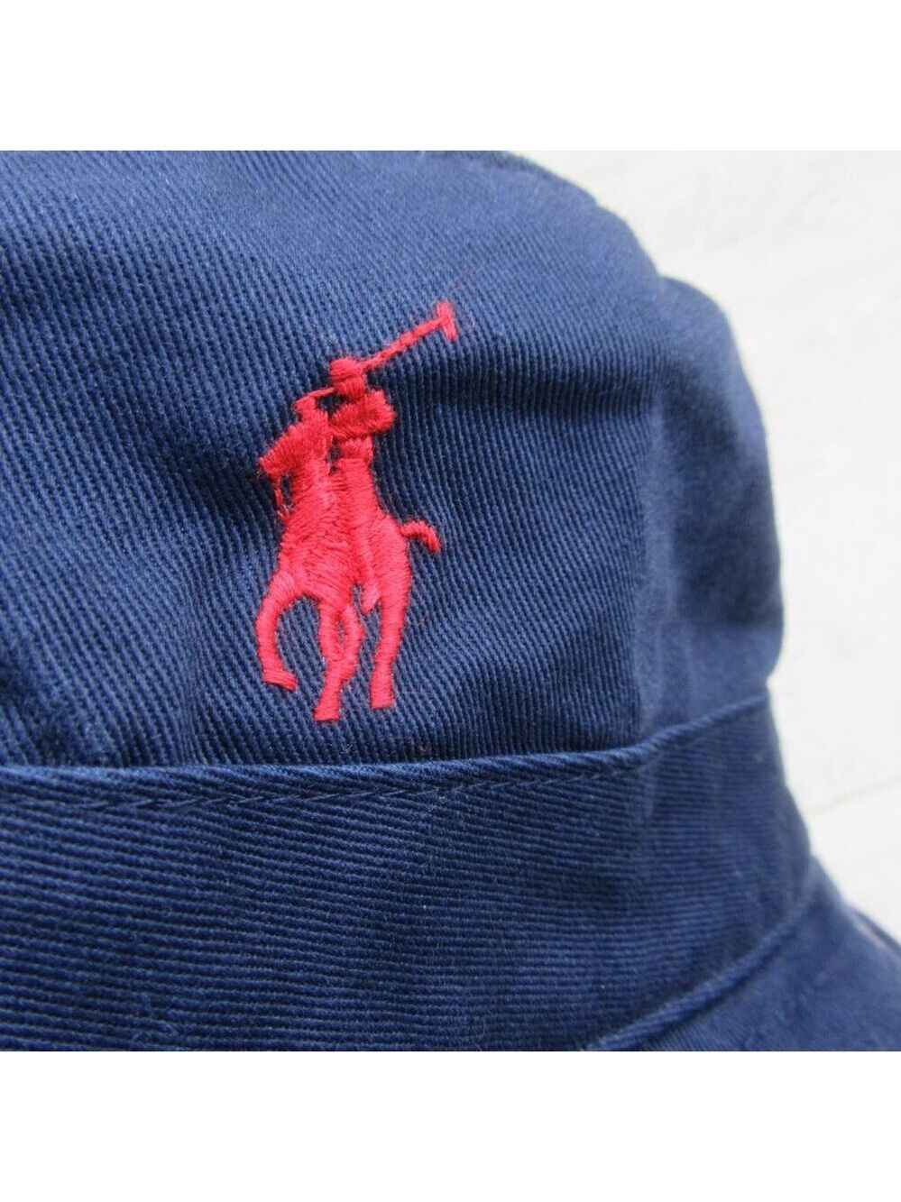 Polo Ralph Lauren Embroidered P-Wing Bucket Hat Adult Size L/XL Navy Blue NEW - Picture 7 of 12